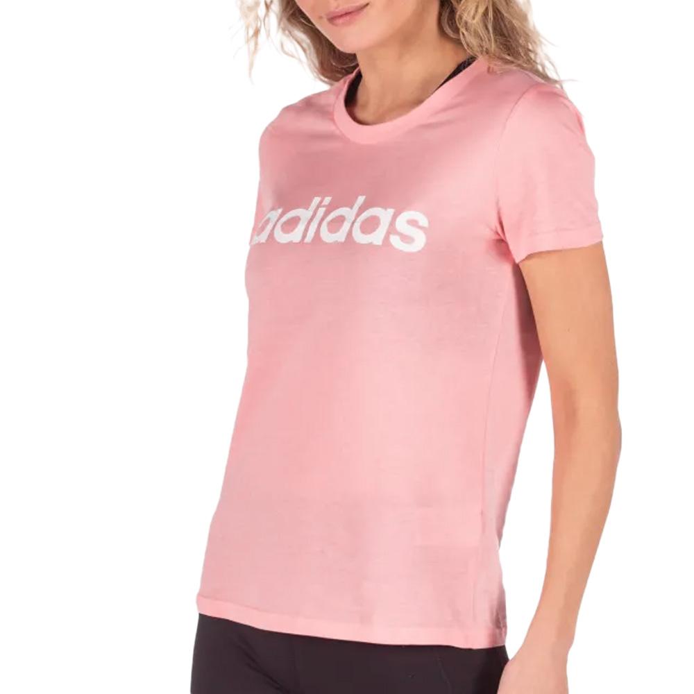 T-Shirt Rosa Frau Adidas W E Lin Slim T günstig