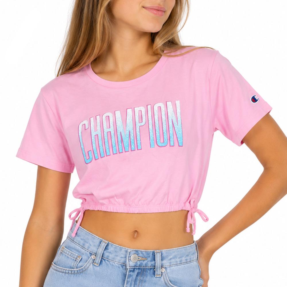 Camiseta rosa para niña Champion Butterfly barato