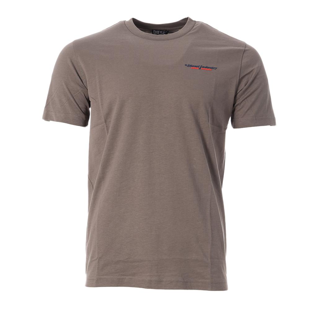 T-Shirt Grau Mann Diesel T-just Small Ind Off Maglietta günstig