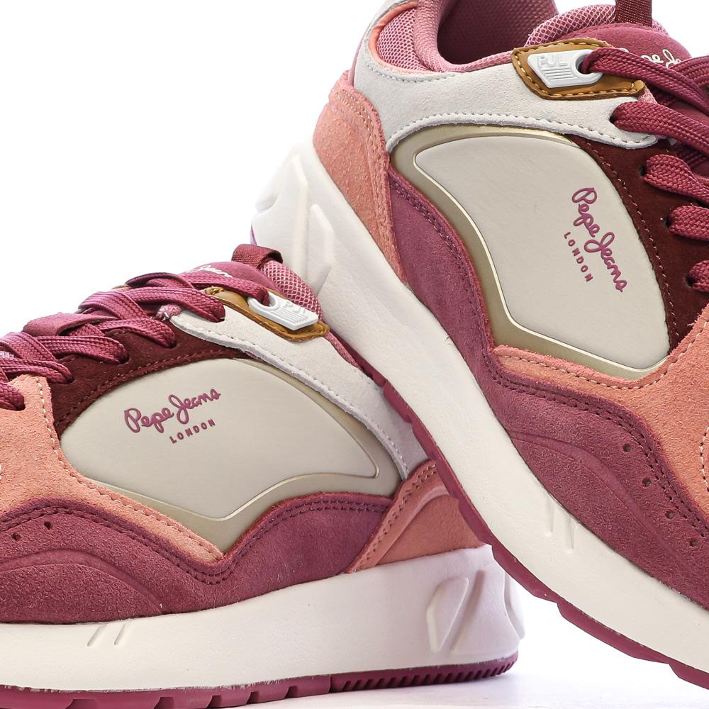 Women’s Pink/Beige Trainers – Pepe Jeans Marlon Photo of the Espace des Marques %store% store - view of %key%