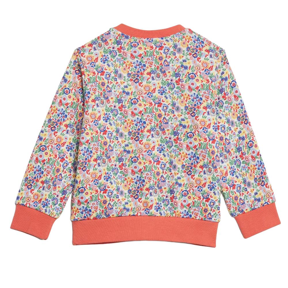 Conjunto de chándal rosa/blanco para niña Adidas Crew Set ver 2