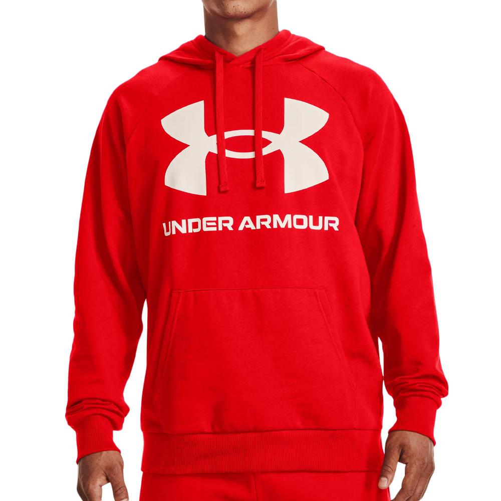 Sweat à capuche Rouge Homme Under Armour Rival Fleece pas cher