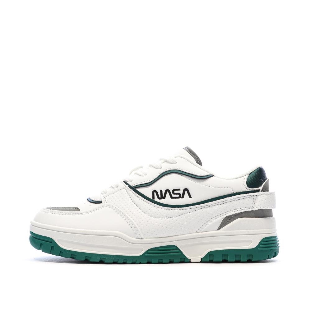 Weiß/Grüne Herren-Sneaker „Nasa“ von Jabalem günstig