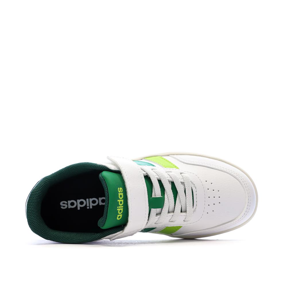 Zapatillas blancas/verdes para niño Adidas Breaknet 3.0 ver 4