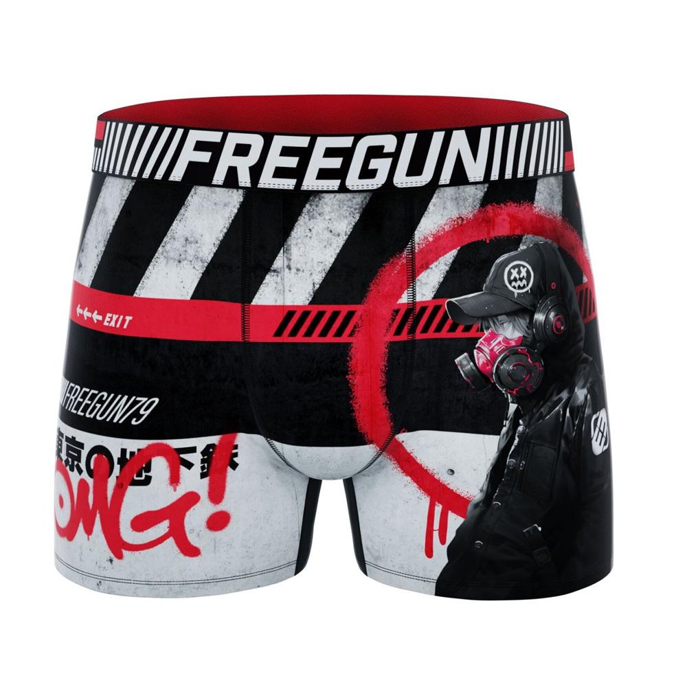 Boxer Schwarz/Rot/Grau Boy Freegun OMG günstig
