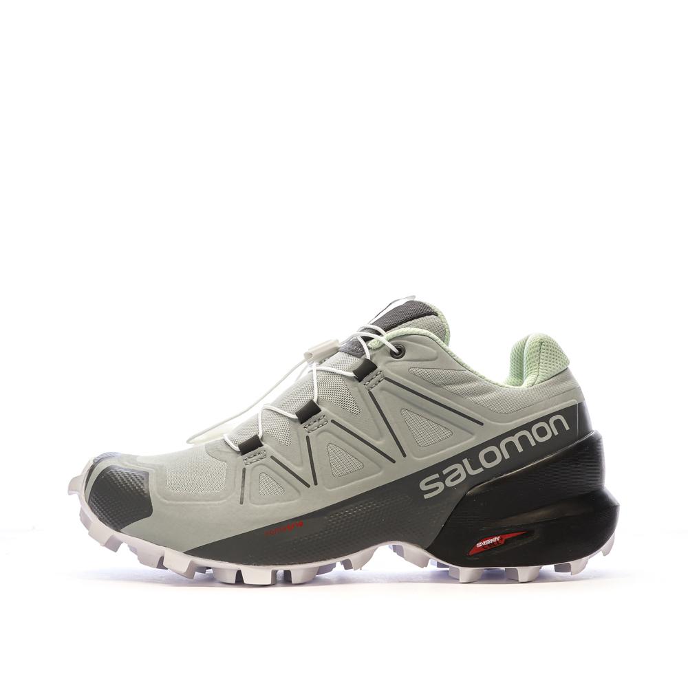 Zapatillas de senderismo grises para mujer Salomon Speedcross barato