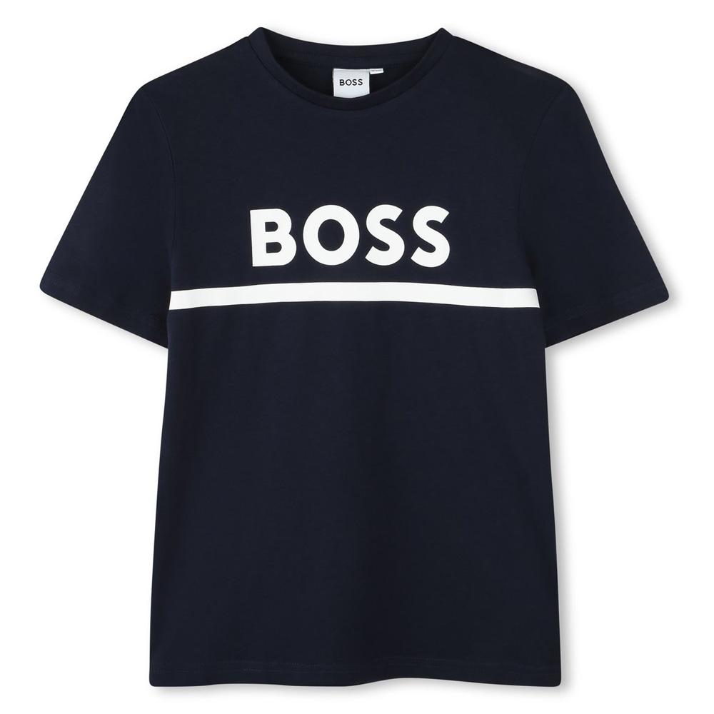 Hugo Boss Boys’ Navy T-Shirt J52701 affordable