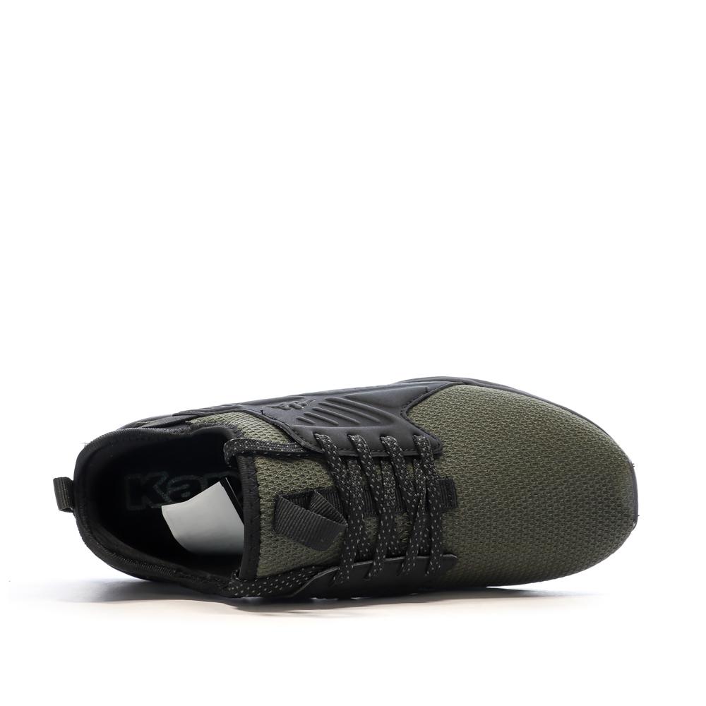 Schwarze/Khaki Jungen Sneakers Kappa San Puerto Lace Ansicht 4