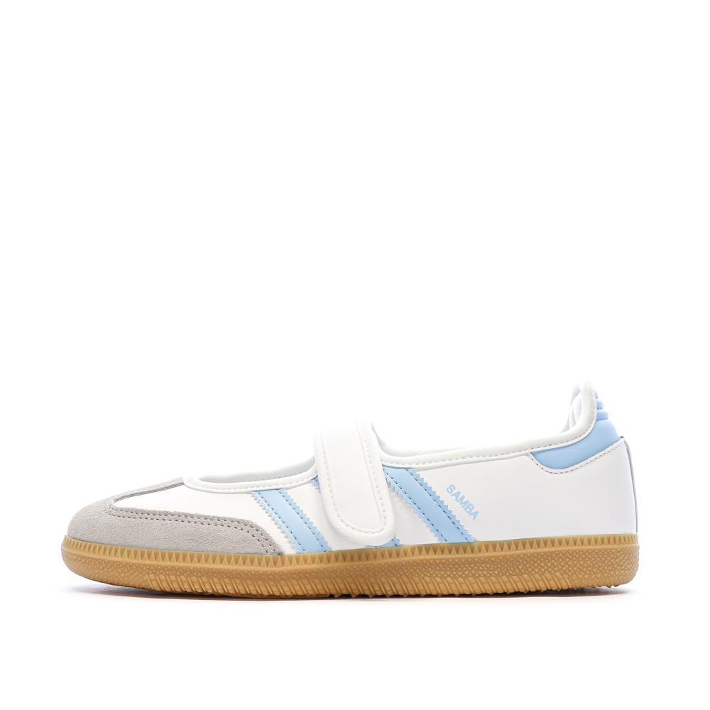 SAMBA JANE White/Blue Women’s Trainers by Adidas affordable