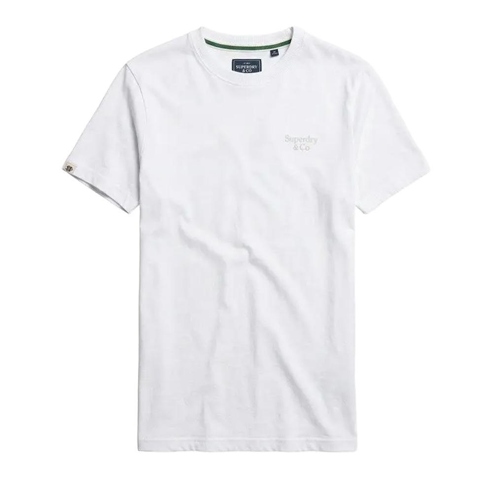 T-Shirt Blanc Homme Superdry Essential Serif pas cher