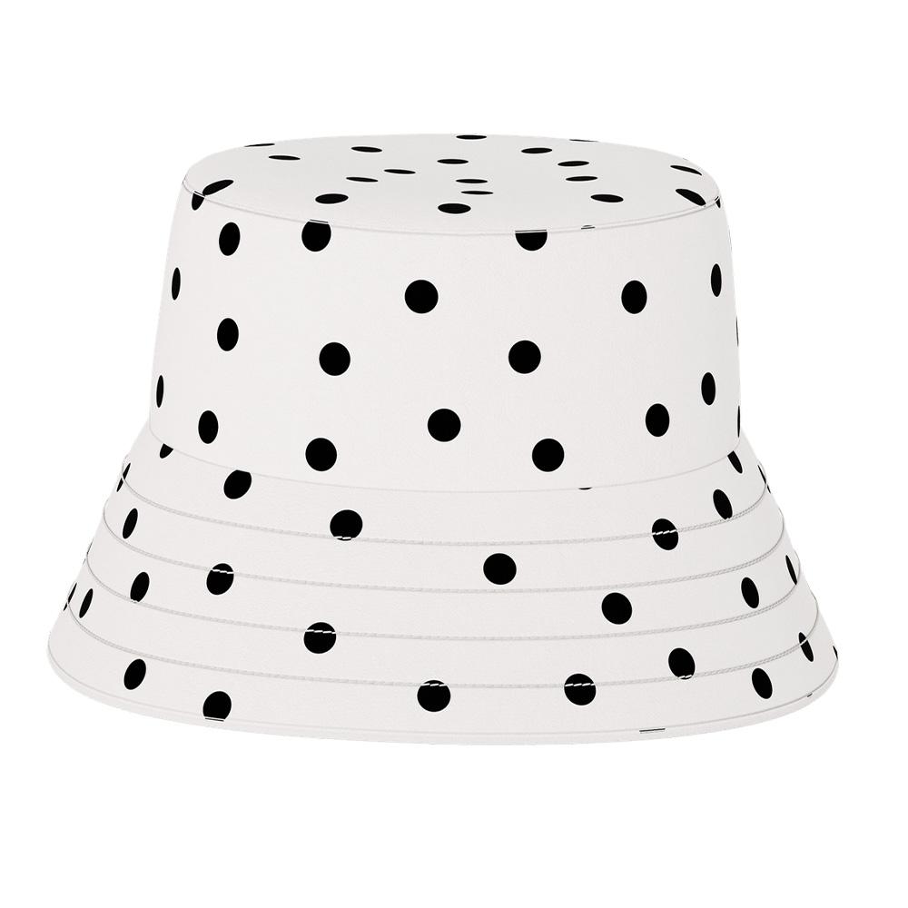 Wendbare Mütze Weiß/Schwarz mit Punkten für Damen von Pieces Mira günstig