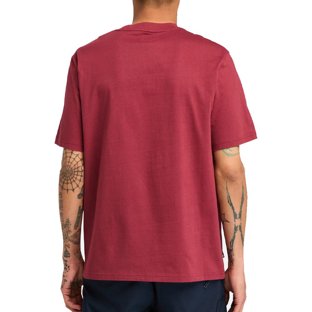 Timberland Herren Bordeaux Sleeve T-Shirt Ansicht 2