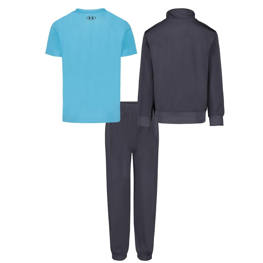 Under Armour Brawler Track 3-piece tracksuit set in navy/turquoise for boys Photo of the Espace des Marques %store% store - view of %key%