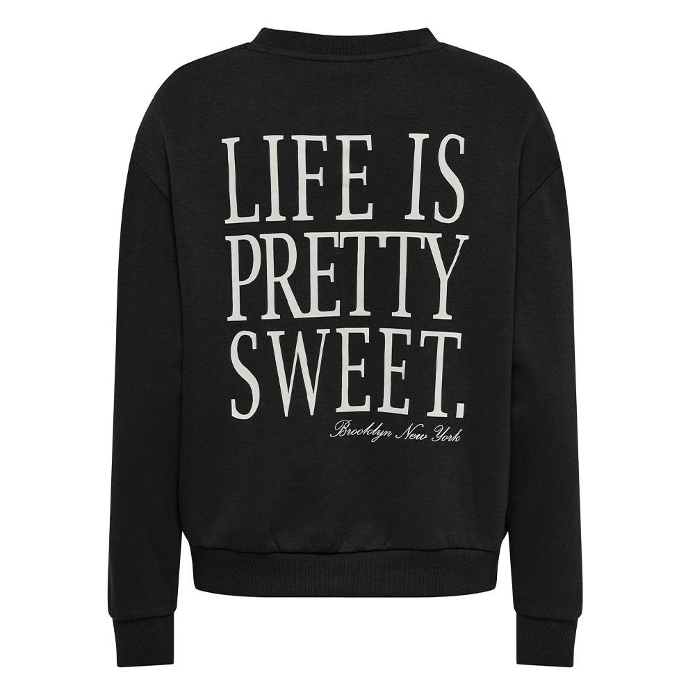 Schwarzes Sweatshirt für Damen JDY Nanna Life Ansicht 2