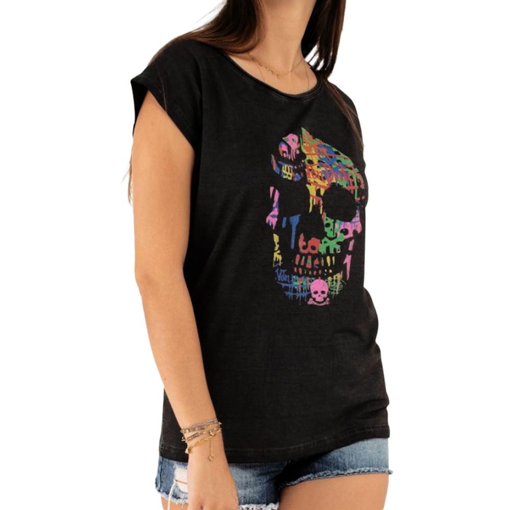 T-shirt Noir Femme Von Dutch Full pas cher
