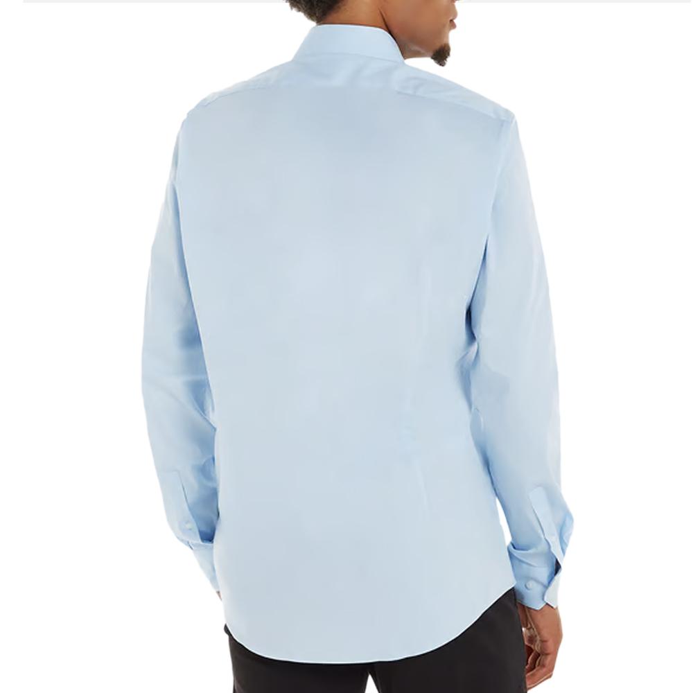 Camisa azul para hombre Calvin Klein Jeans Poplin Stretch Regul ver 2