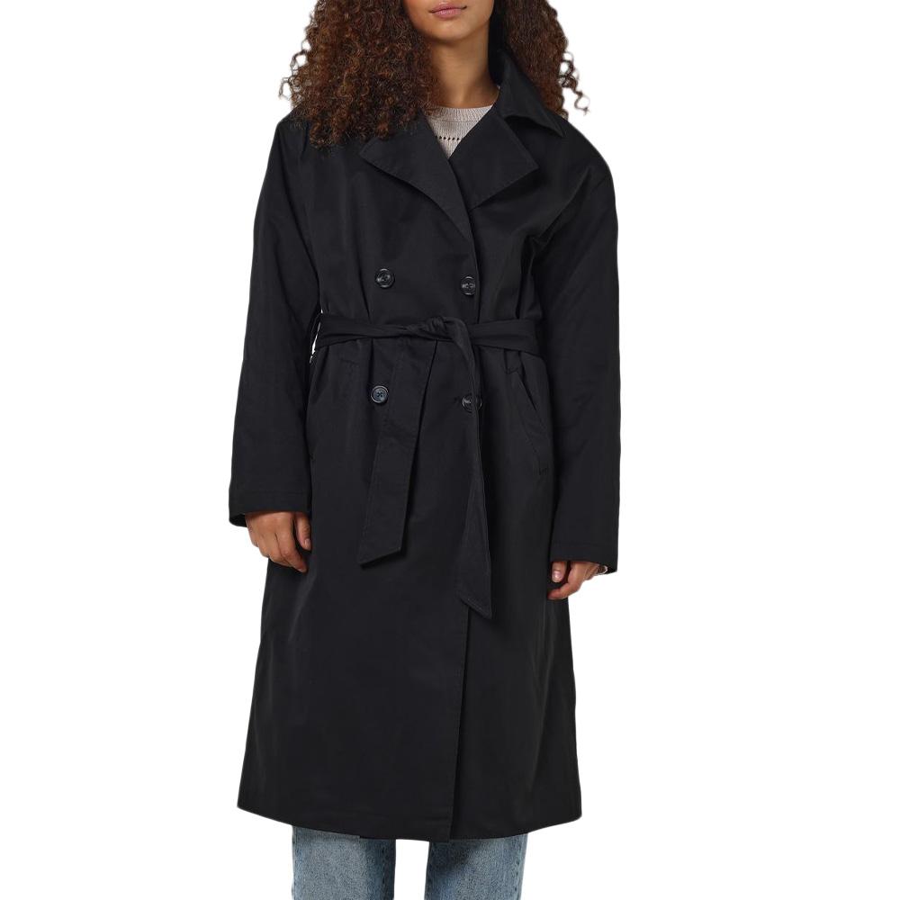 Women's Black Trench Coat Noisy May Manya affordable