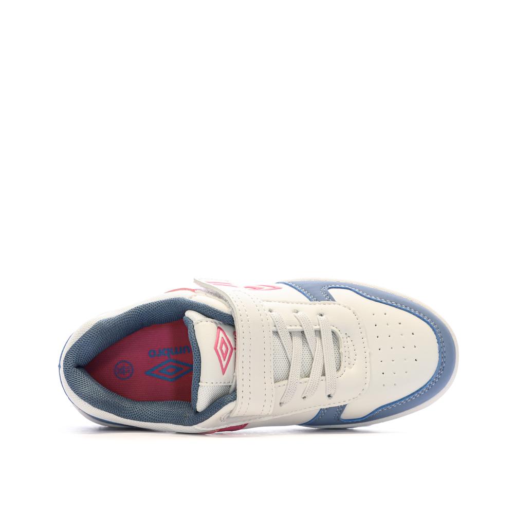 Baskets Blanches/Bleu/Rose Fille Umbro Ovida vue 4