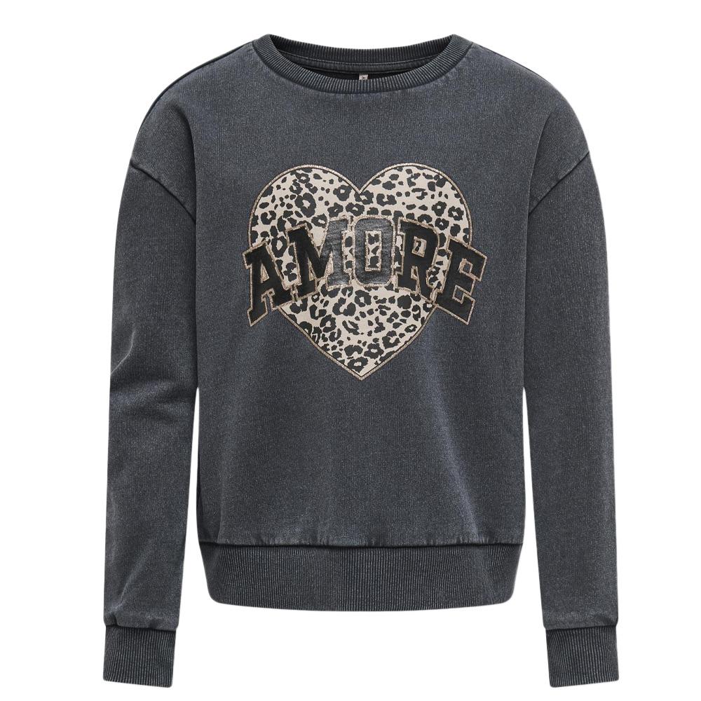 Sudadera Gris Niña Kids ONLY Gruna ver 2