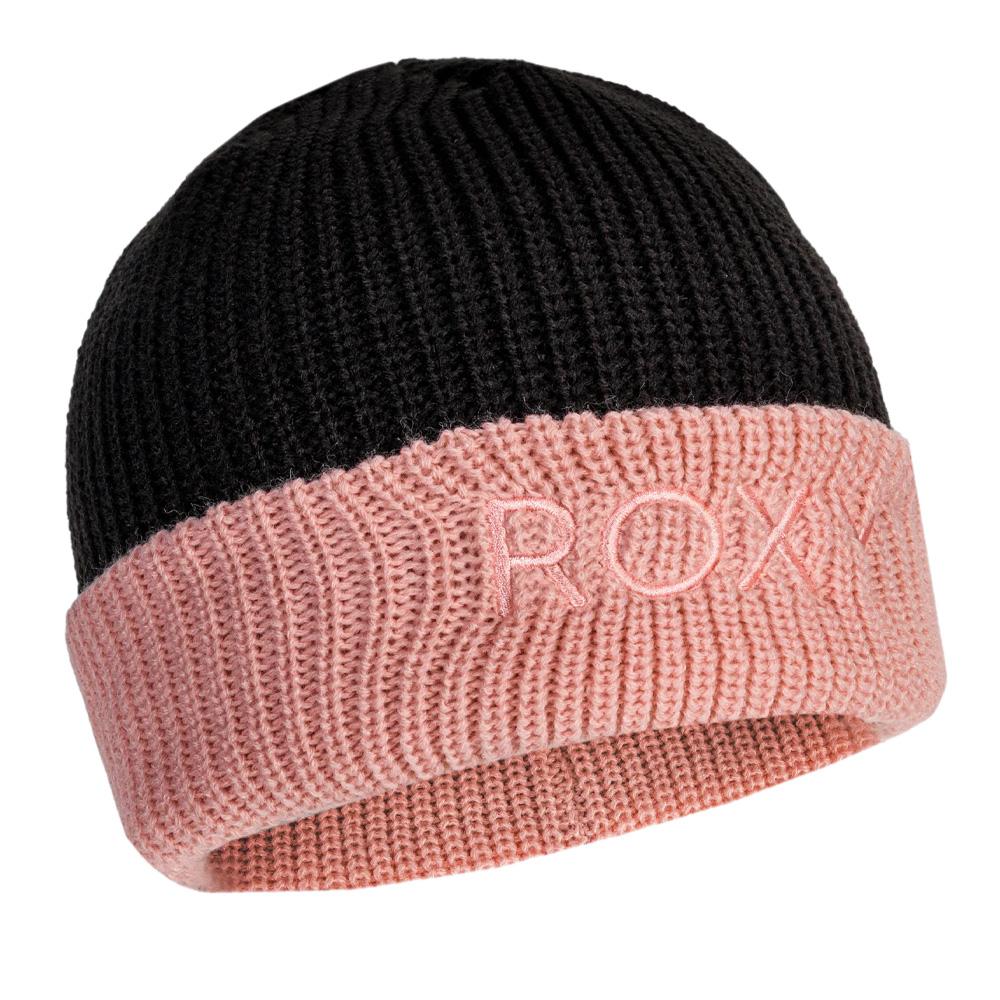 Gorro negro/rosa para mujer Roxy Freja Beanie ver 2
