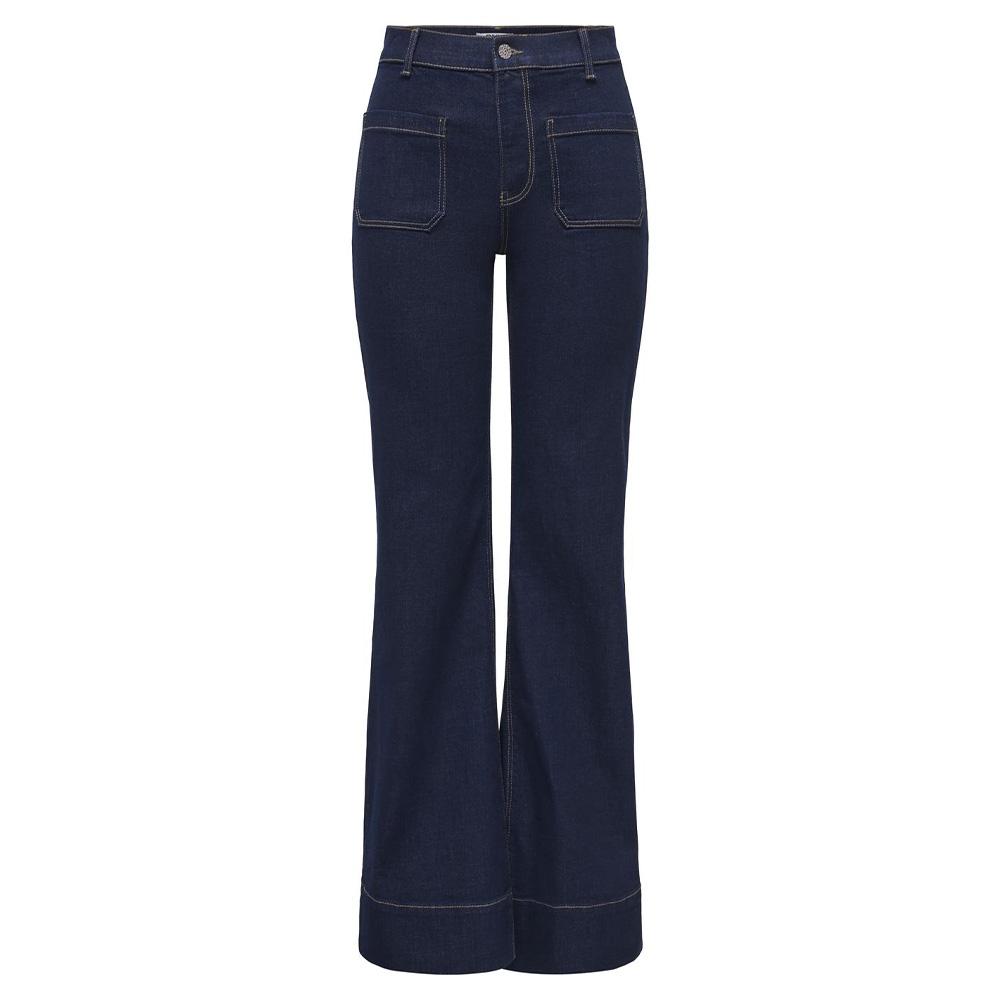 Jean Flared Bleu Foncé Only Cypress Rinse pas cher