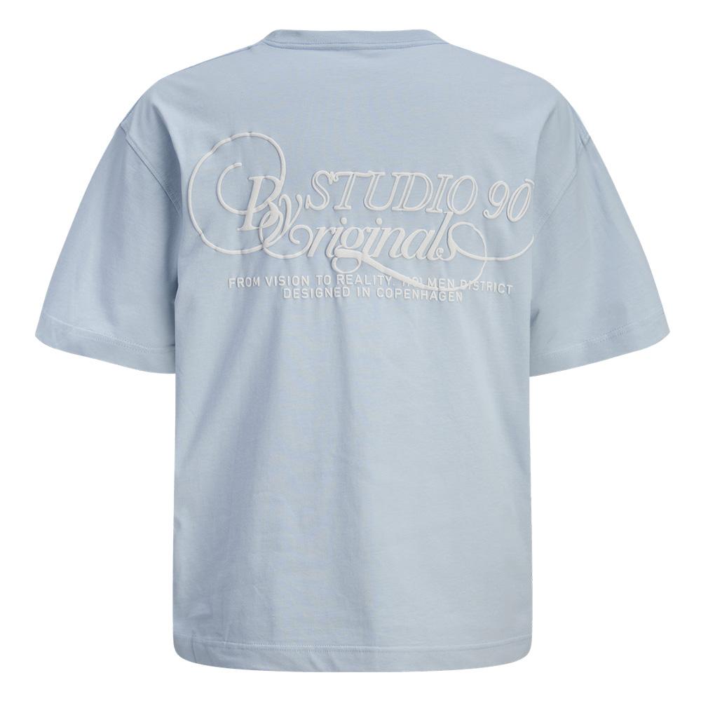 Blaues T-Shirt für Jungen von Jack & Jones, Modell „Niagara“, Rundhalsausschnitt Ansicht 2