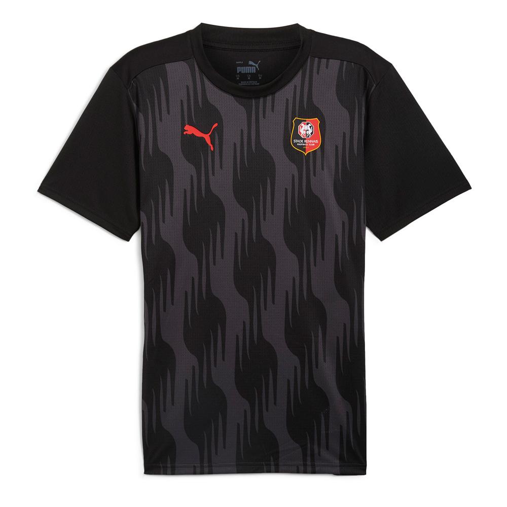 Stade Rennais Men's Prematch Jersey Black Puma 2024/2025 affordable
