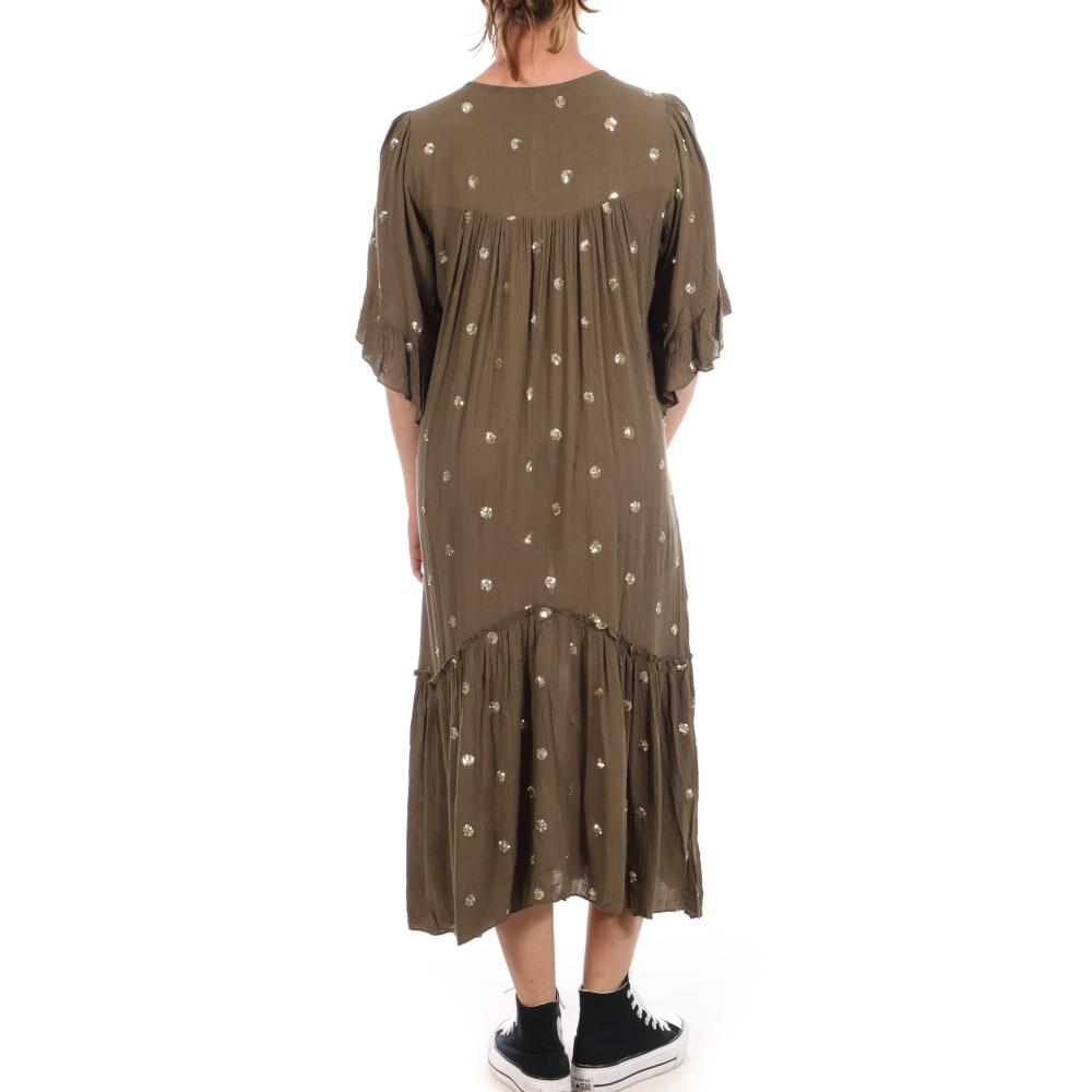 Vestido de color caqui para mujer Goa Mimi ver 2