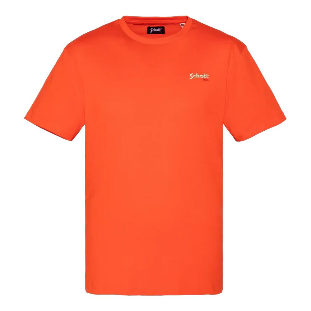 Camiseta naranja Schott EMB para hombre barato
