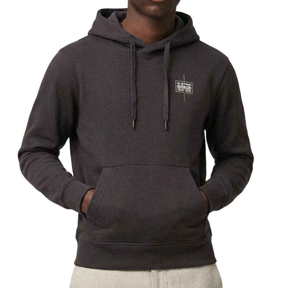 Graues Herren-Sweatshirt mit Kapuze von G-Star RAW mit Logo günstig
