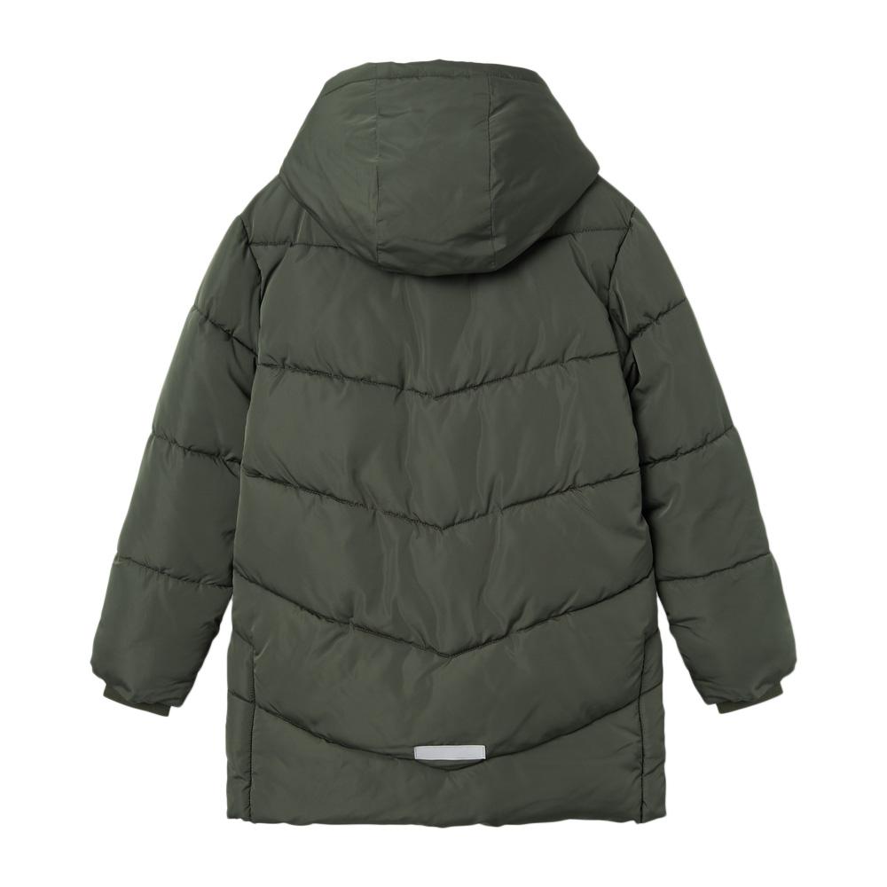 Chaqueta acolchada caqui de niña Name it Long ver 3