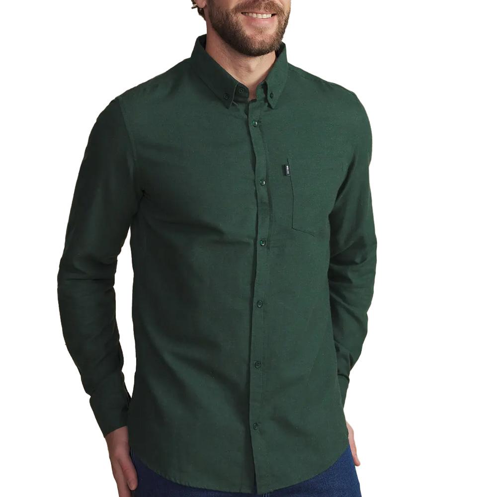 Camisa verde oscuro para hombre TBS BERLICHE barato