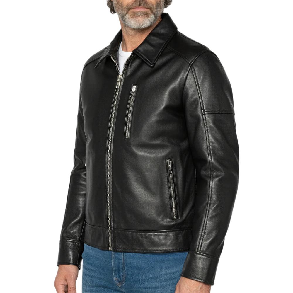 Schott LCADAM Men's Black Jacket affordable