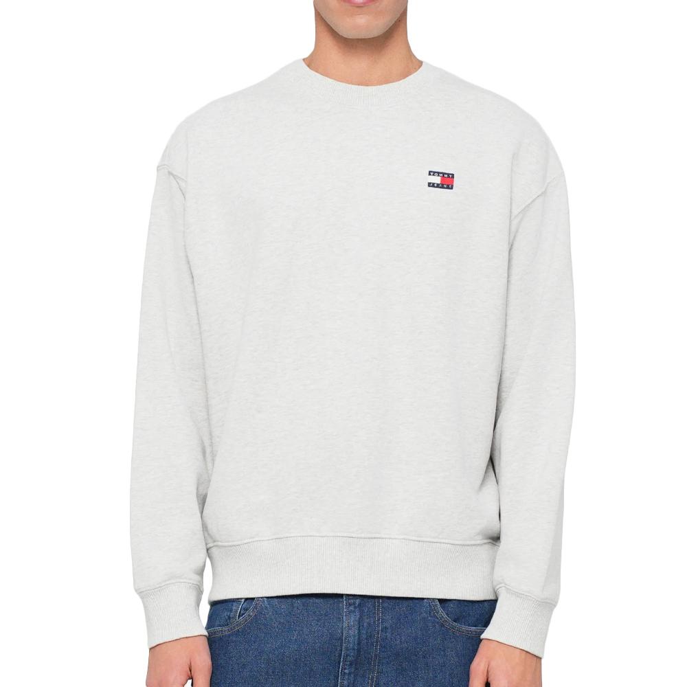 Tommy Hilfiger Men’s Grey Sweatshirt with Badges affordable