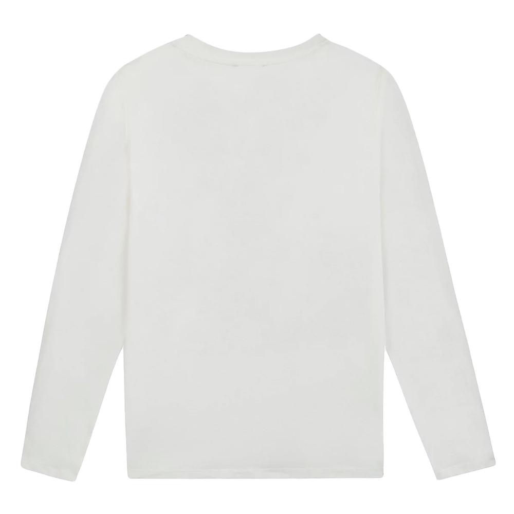 Camiseta de manga larga blanca para mujer TBS LUGDOTEE ver 2