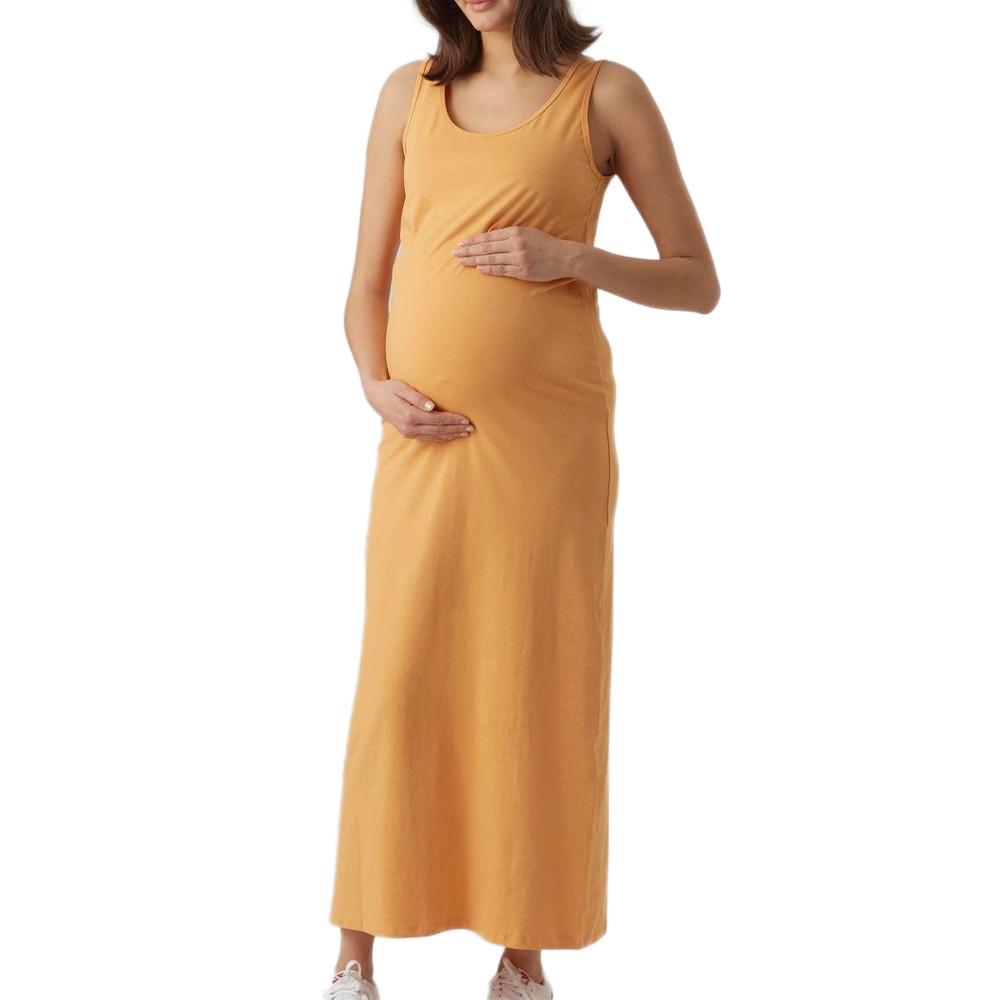Langes Kleid Orange Frau Mamalicious lmia günstig