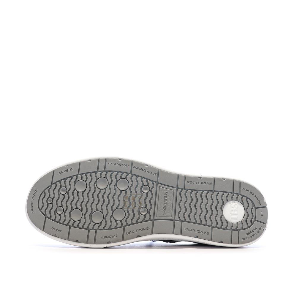Grey boat shoes Men TBS Bateau Canvas Photo of the Espace des Marques %store% store - view of %key%