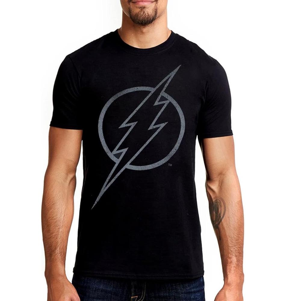 Men’s Black DC Comics Flash Line T-shirt affordable