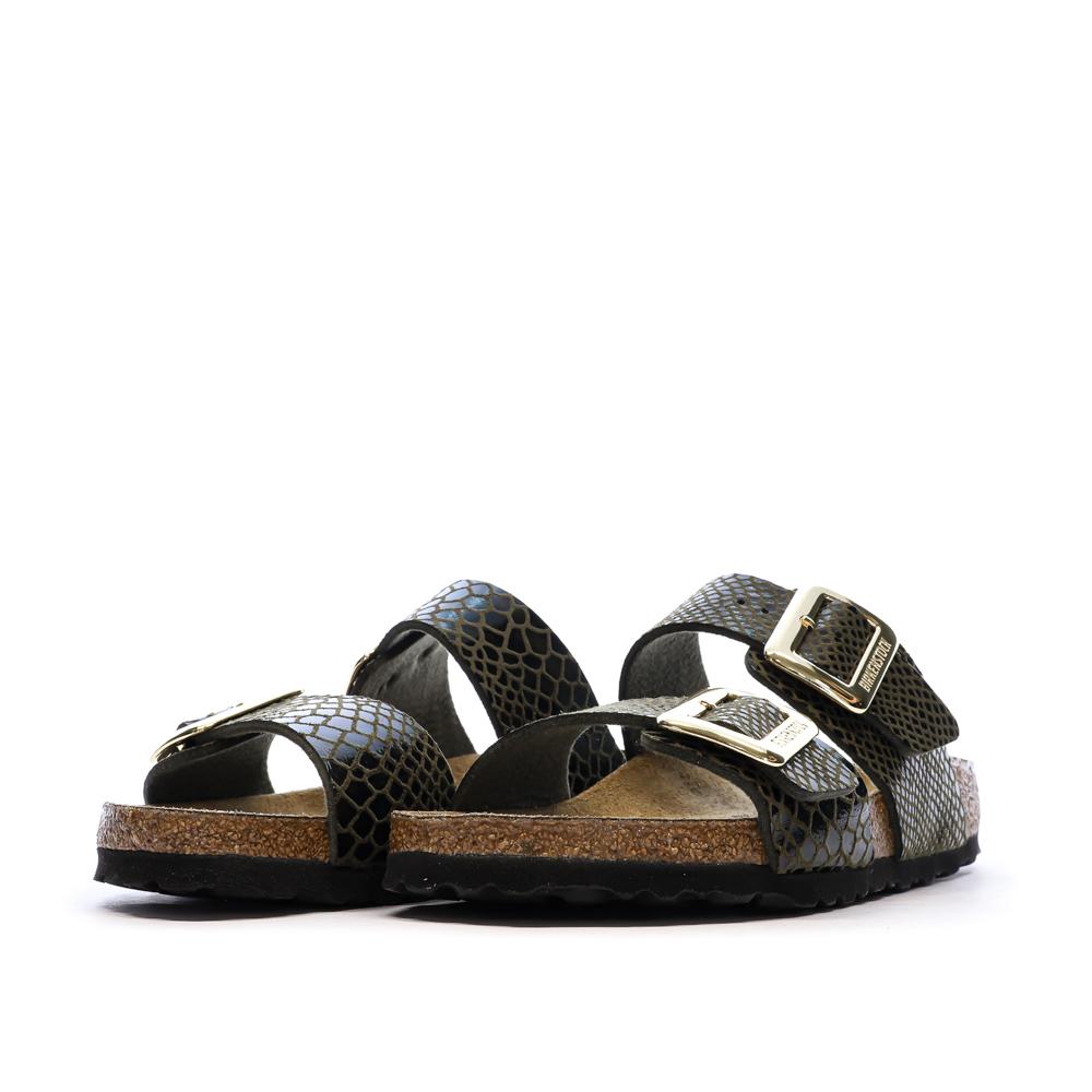 Sandales Kaki Femme Birkenstock Sydney Cushion Buckle vue 6