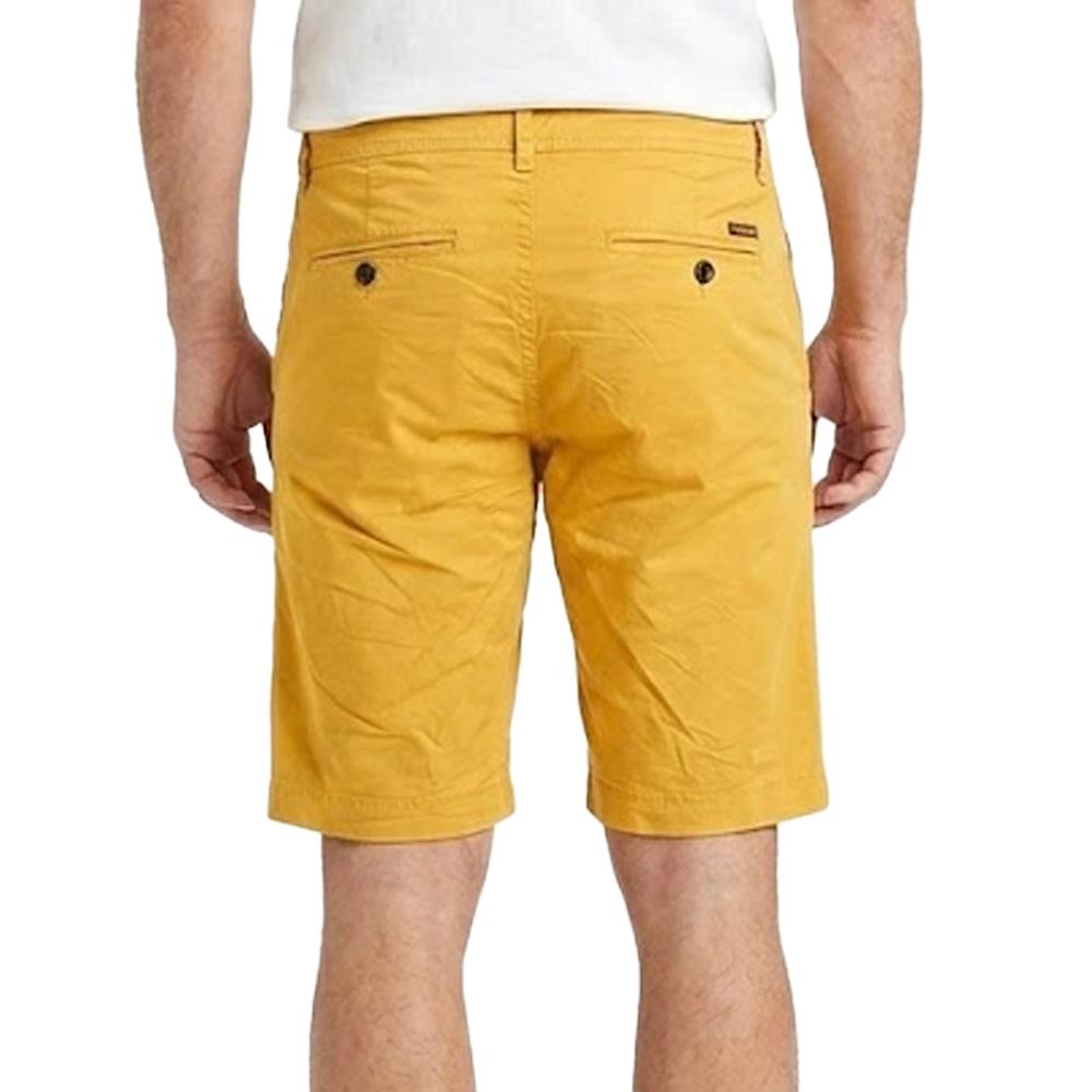 Pantalones cortos chinos Teddy Smith amarillos para hombre 10415076D ver 2