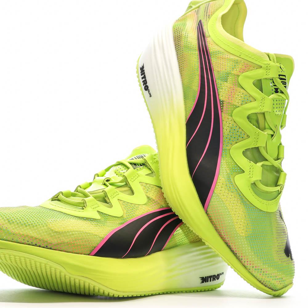 Zapatillas Puma Running Amarillo Mujer Fast Nitro ver 7