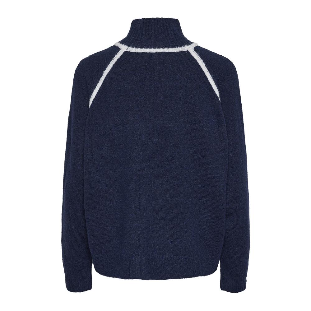 Pieces Lola Jersey Azul Marino/Blanco Mujer ver 2