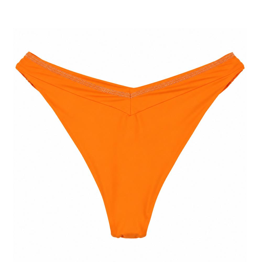 Orangefarbene Bikinihose für Damen „Grain de Sable Abby“ Ansicht 2