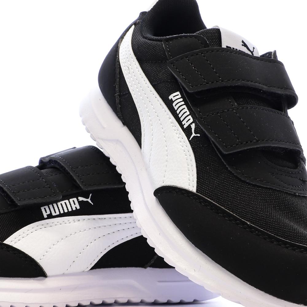 Puma R78 Lightwind – Einfarbige schwarze Sneaker für Jungen Ansicht 7