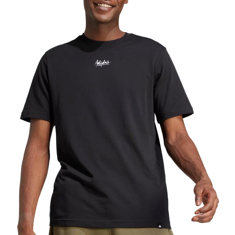 T-Shirt Noir Homme Adidas JN7367 pas cher