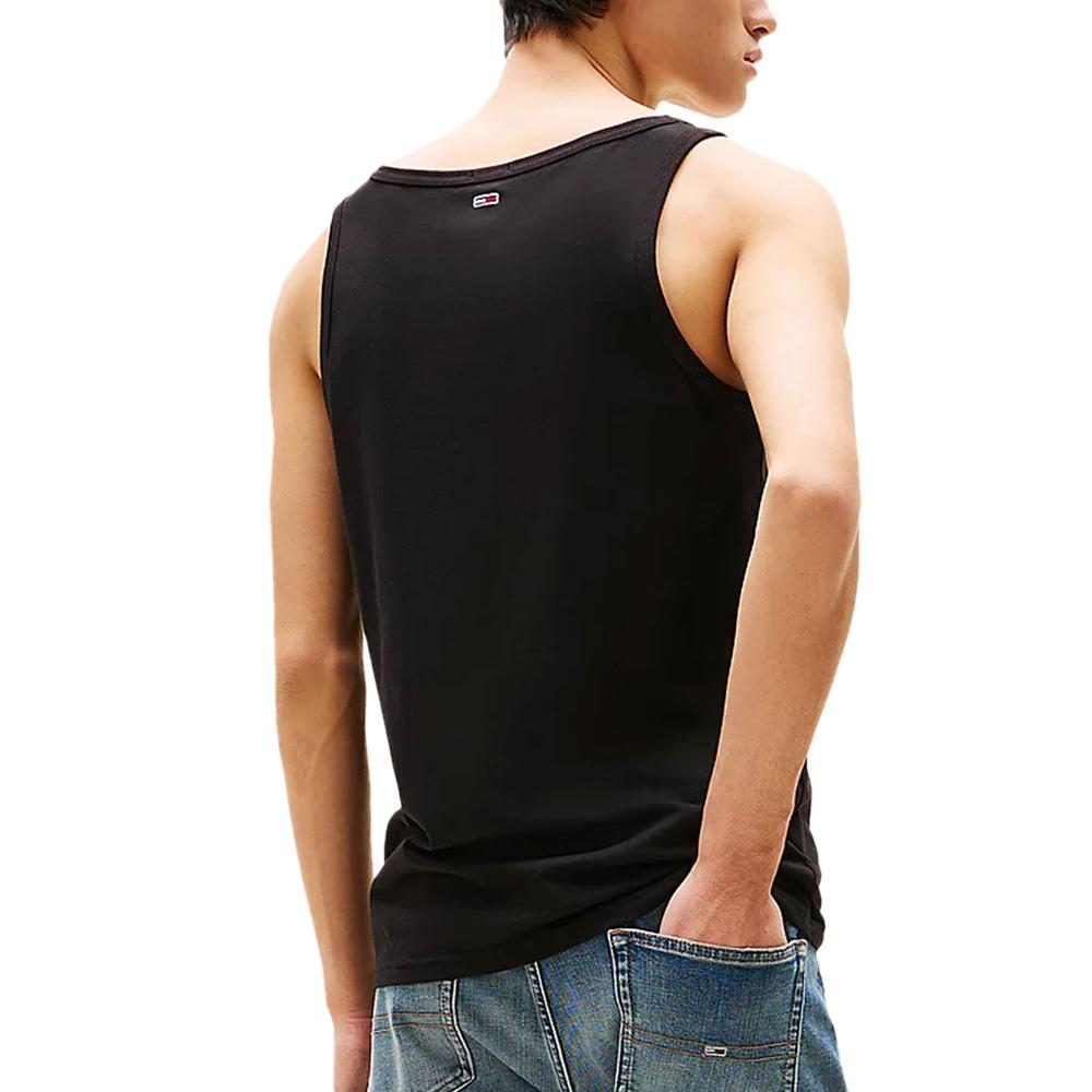 Camiseta de tirantes negra para hombre Tommy Hilfiger Entry ver 2