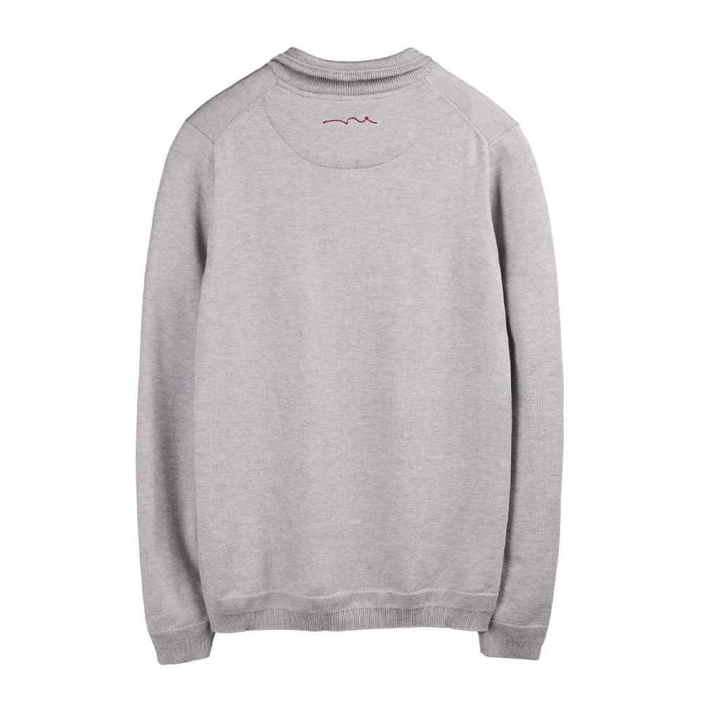Pull zippé Gris Homme Teddy Smith Marty 2 vue 2
