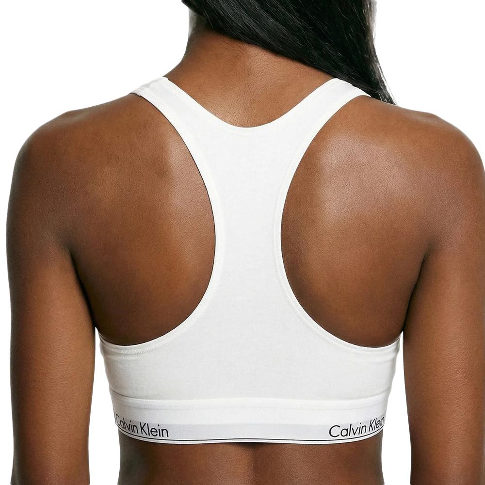 Lote de 2 bralettes rosa/blanco de Calvin Klein ver 3