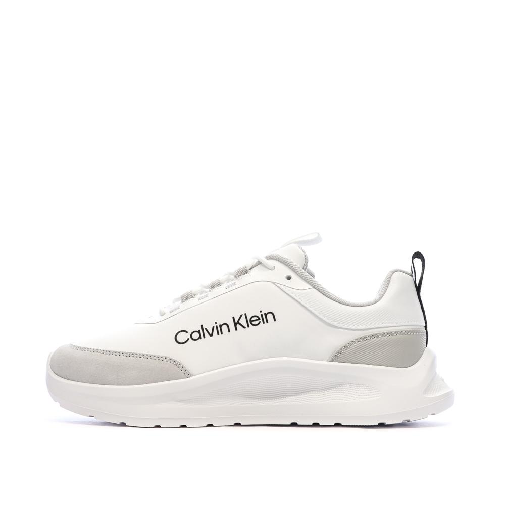Baskets Blanches/Gris Homme Calvin Klein Jeans Light Eva pas cher