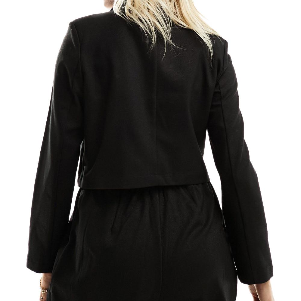 Blazer Court Schwarz Frau Mamalicious Glitter Ansicht 2